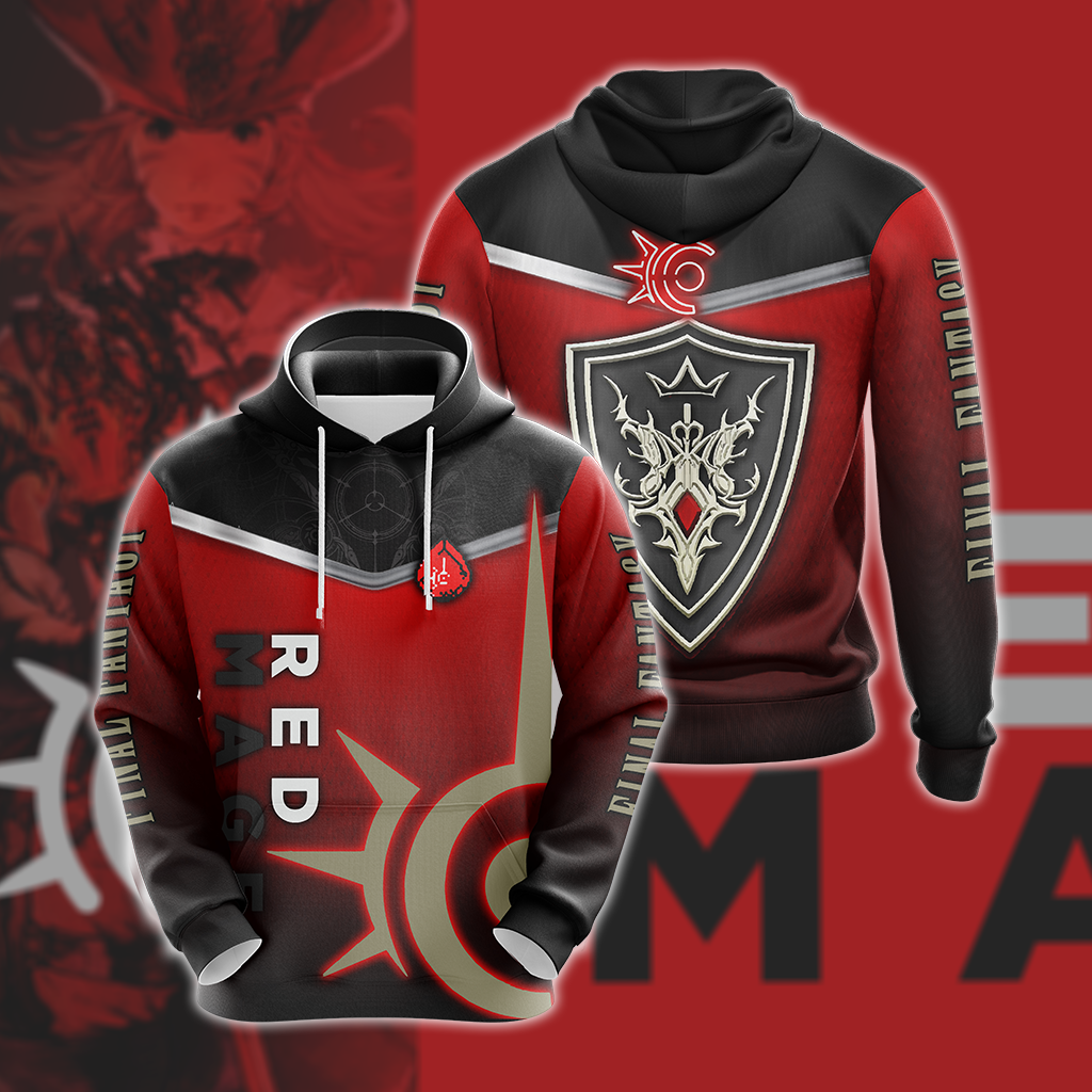 Final Fantasy - Red Mage Unisex 3D T-shirt Hoodie S
