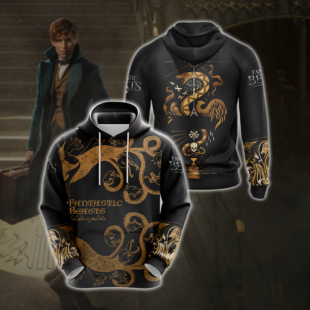 Fantastic Beasts Style Unisex 3D T-shirt Hoodie S