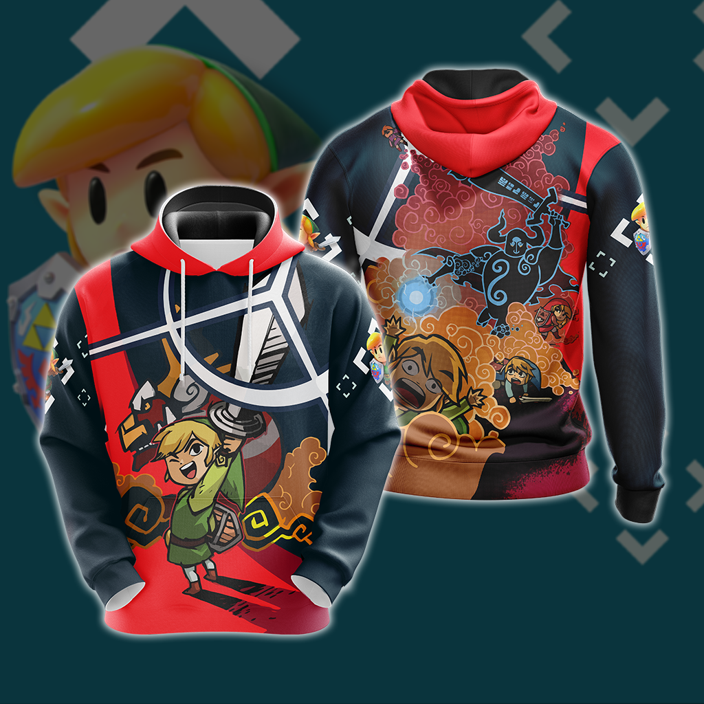 The legend of Zelda Unisex 3D T-shirt Zip Hoodie Pullover Hoodie Hoodie S