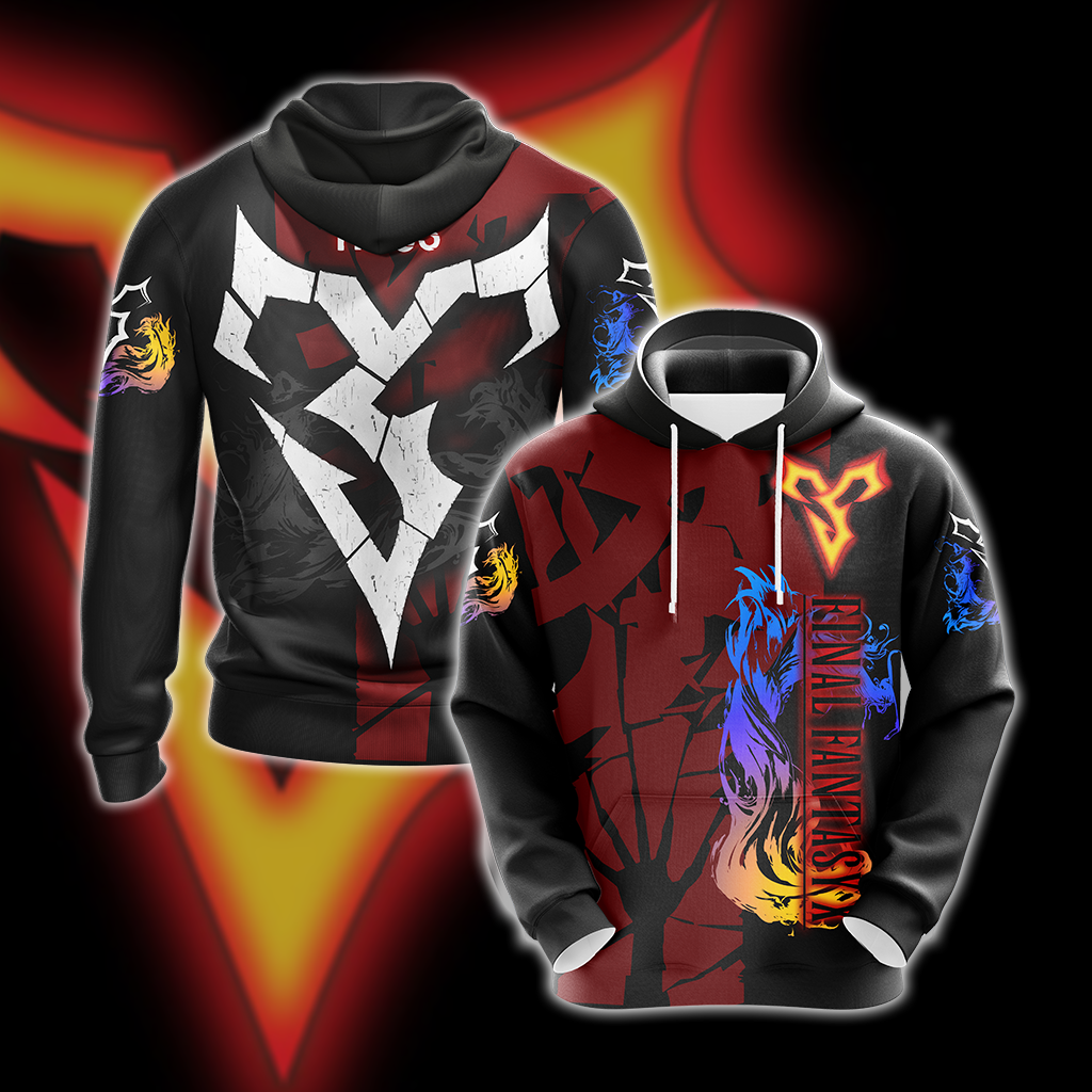 Final Fantasy X Tidus Symbol Unisex 3D T-shirt Zip Hoodie Pullover Hoodie Hoodie S