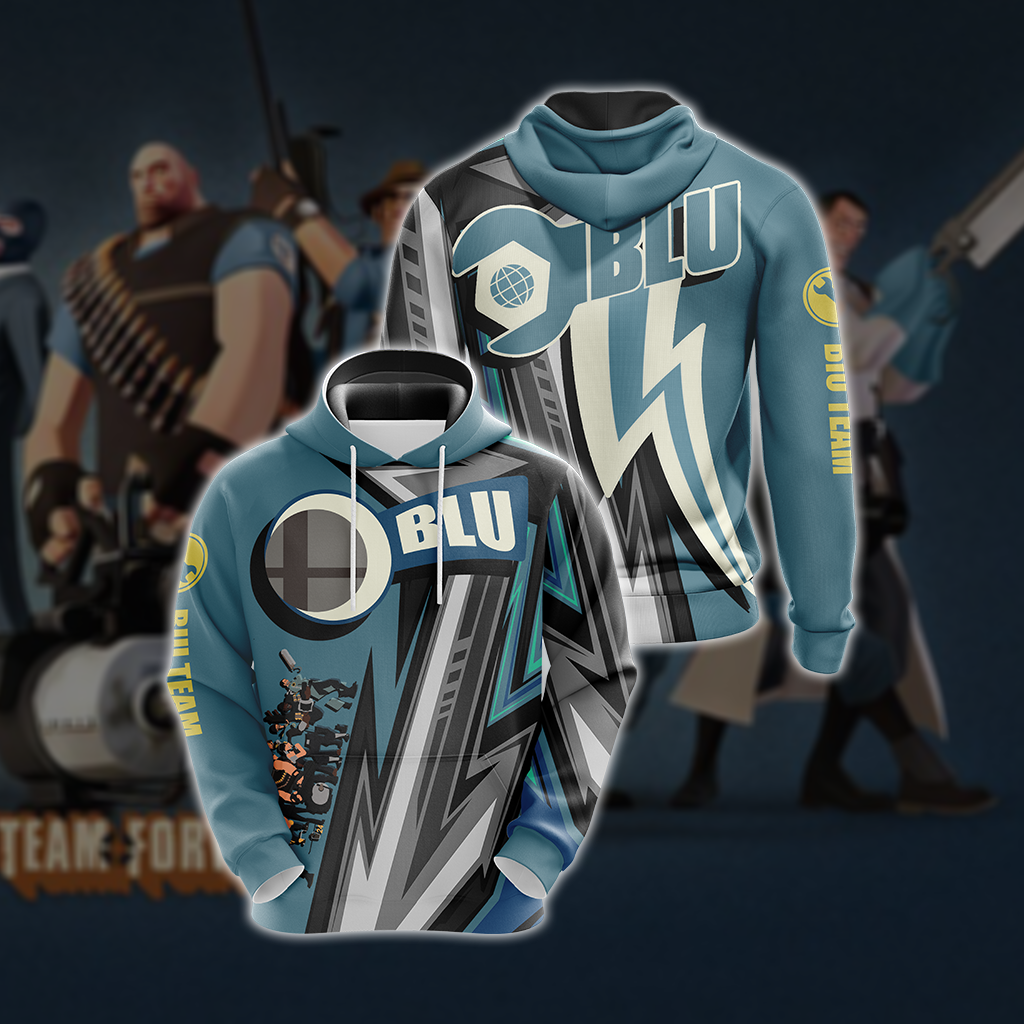 Team Fortress 2 - BLU Unisex 3D T-shirt Hoodie S