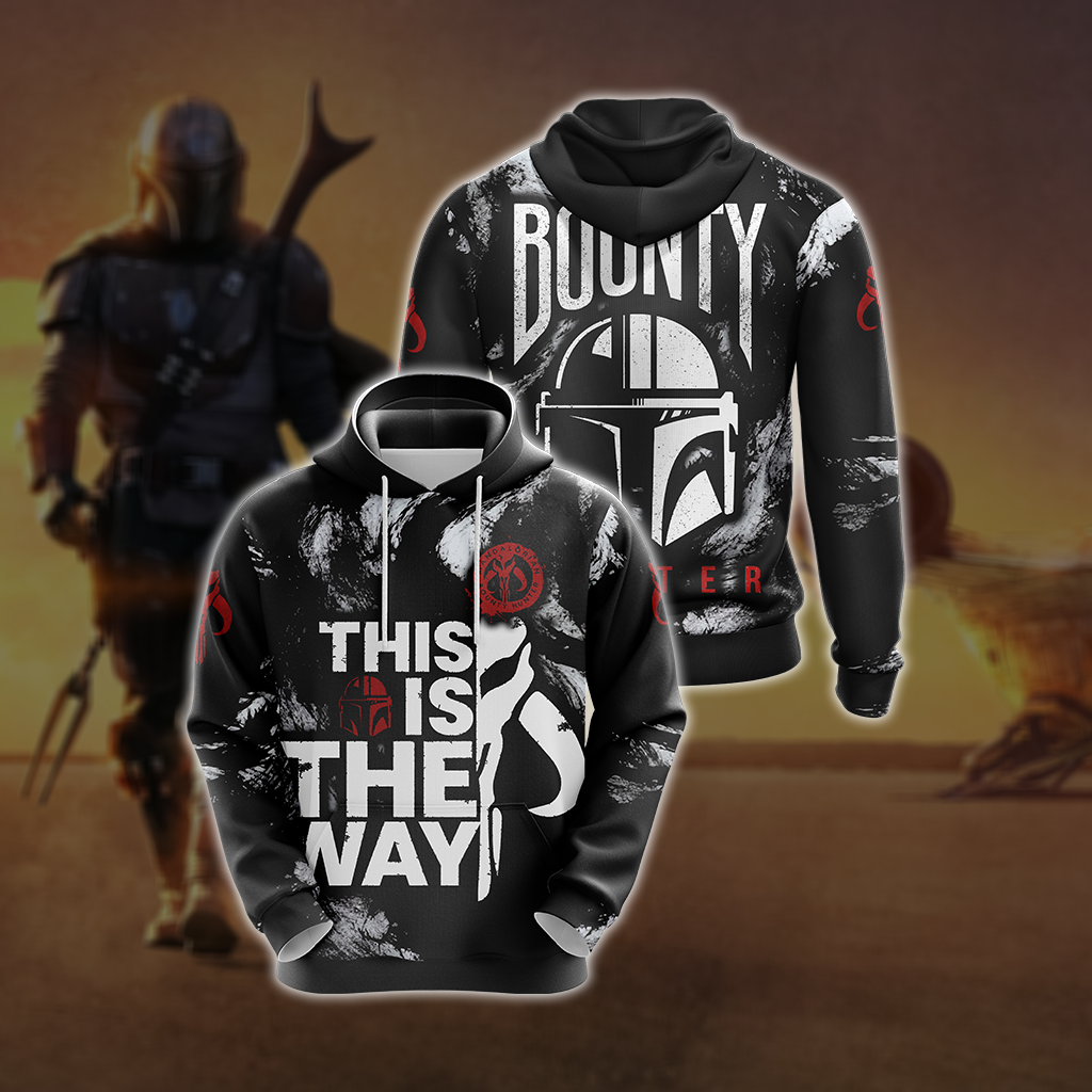 Star Wars Mandalorian Bounty Hunters Unisex 3D T-shirt Hoodie S