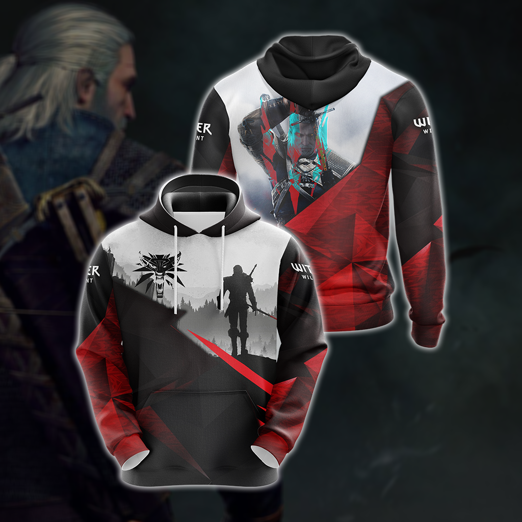 The Witcher 3 Emblem Unisex 3D T-shirt Hoodie S