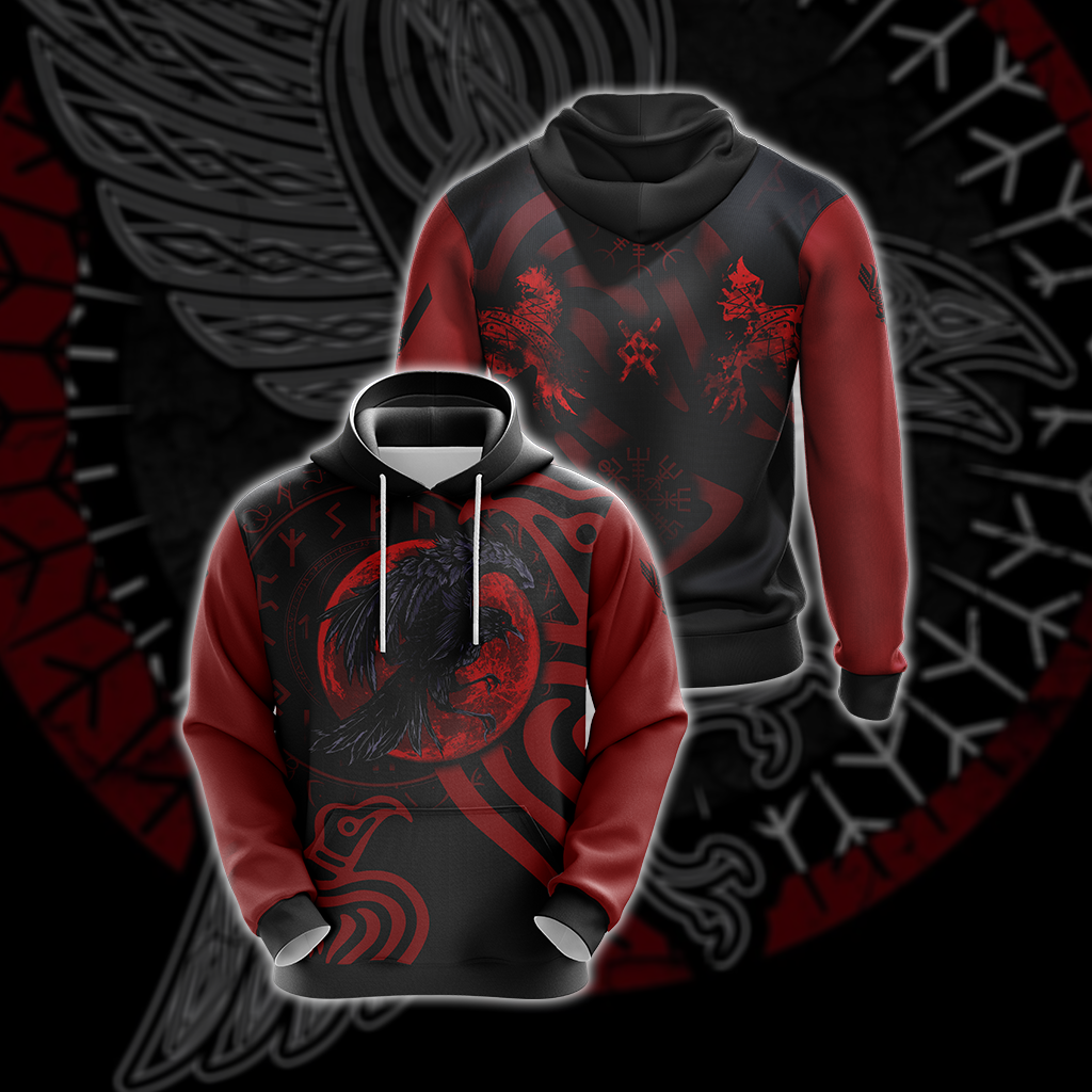Vikings - Ravens Unisex 3D T-shirt Hoodie S