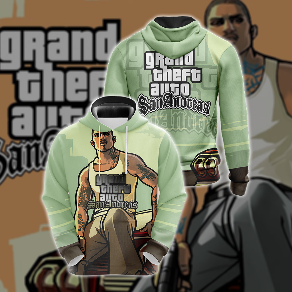 Grand Theft Auto: San Andreas Unisex 3D T-shirt Hoodie S