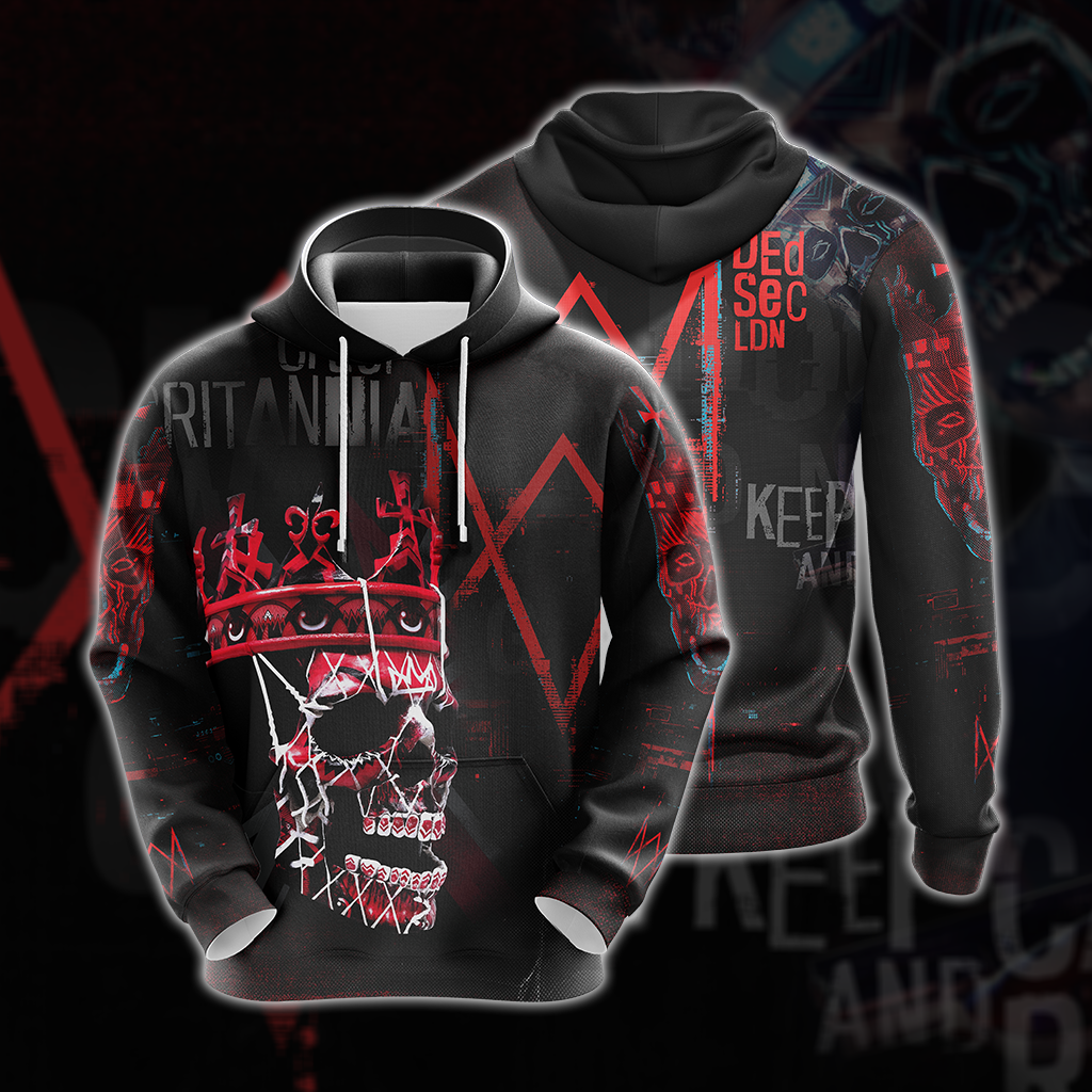 Watch Dogs - Legion Ded Coronet Mask Unisex 3D T-shirt Hoodie S