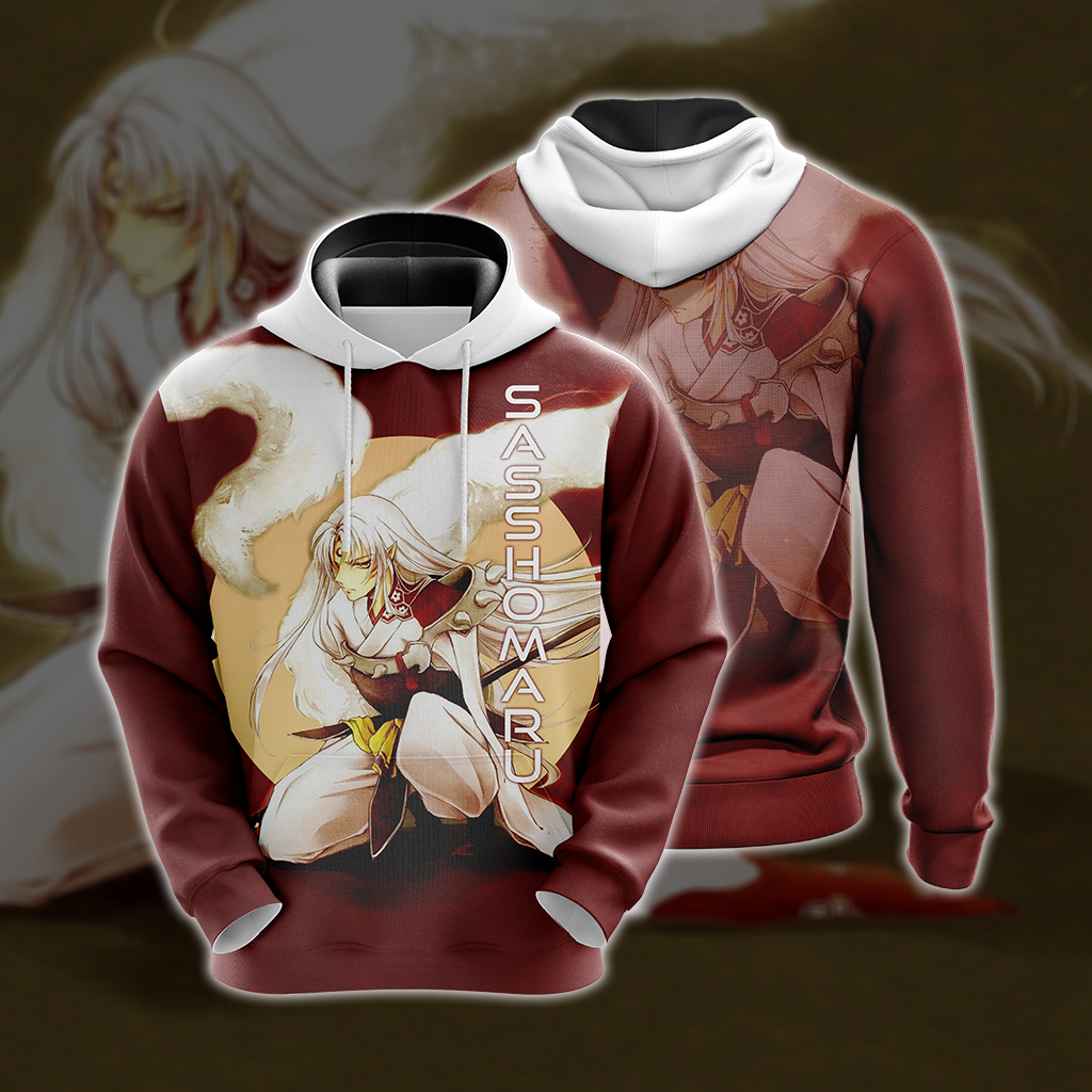 Inuyasha-Sesshomaru Unisex 3D T-shirt Hoodie S