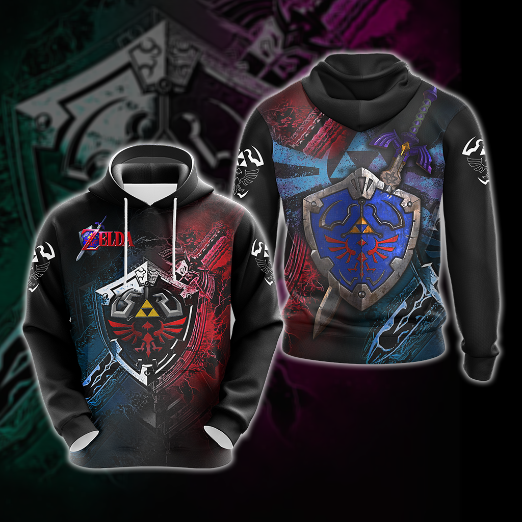 The Legend Of Zelda Unisex 3D T-shirt Zip Hoodie Hoodie S