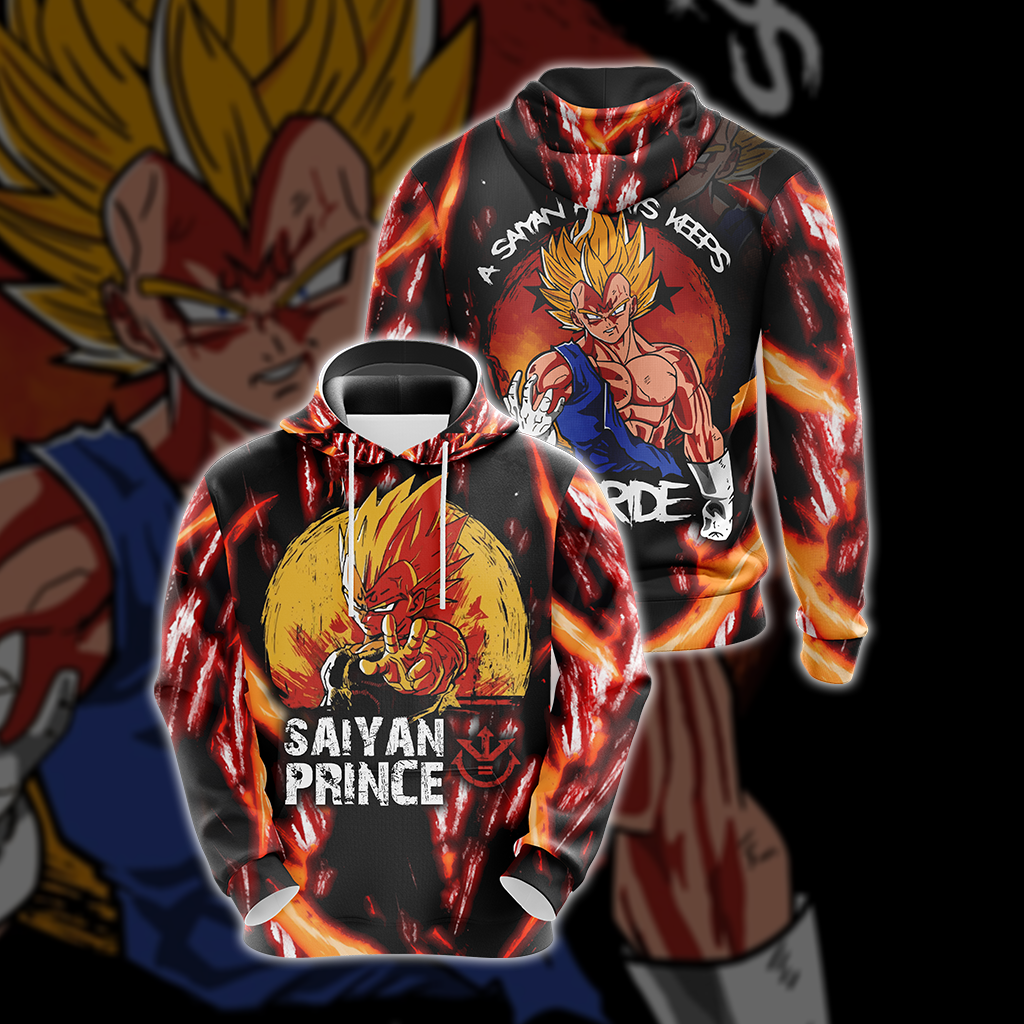 Saiyan Pride Unisex 3D T-shirt Hoodie S