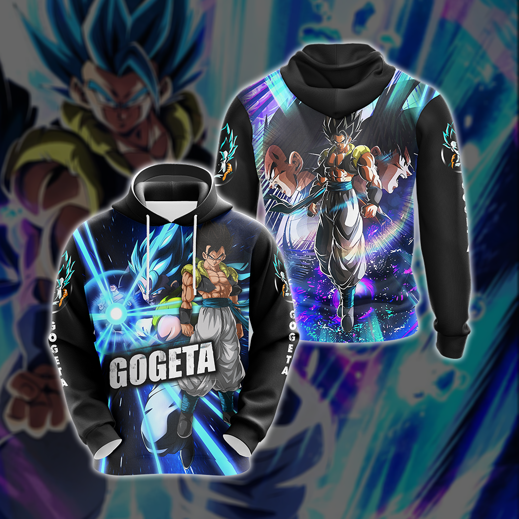 Dragon Ball Gogeta, Vegeta, and Goku Unisex 3D T-shirt Zip Hoodie Hoodie S