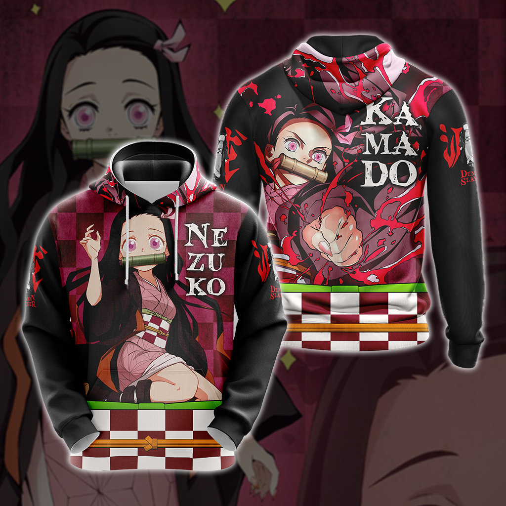 Demon Slayer Kamado Nezuko Unisex 3D T-shirt Zip Hoodie Pullover Hoodie Hoodie S