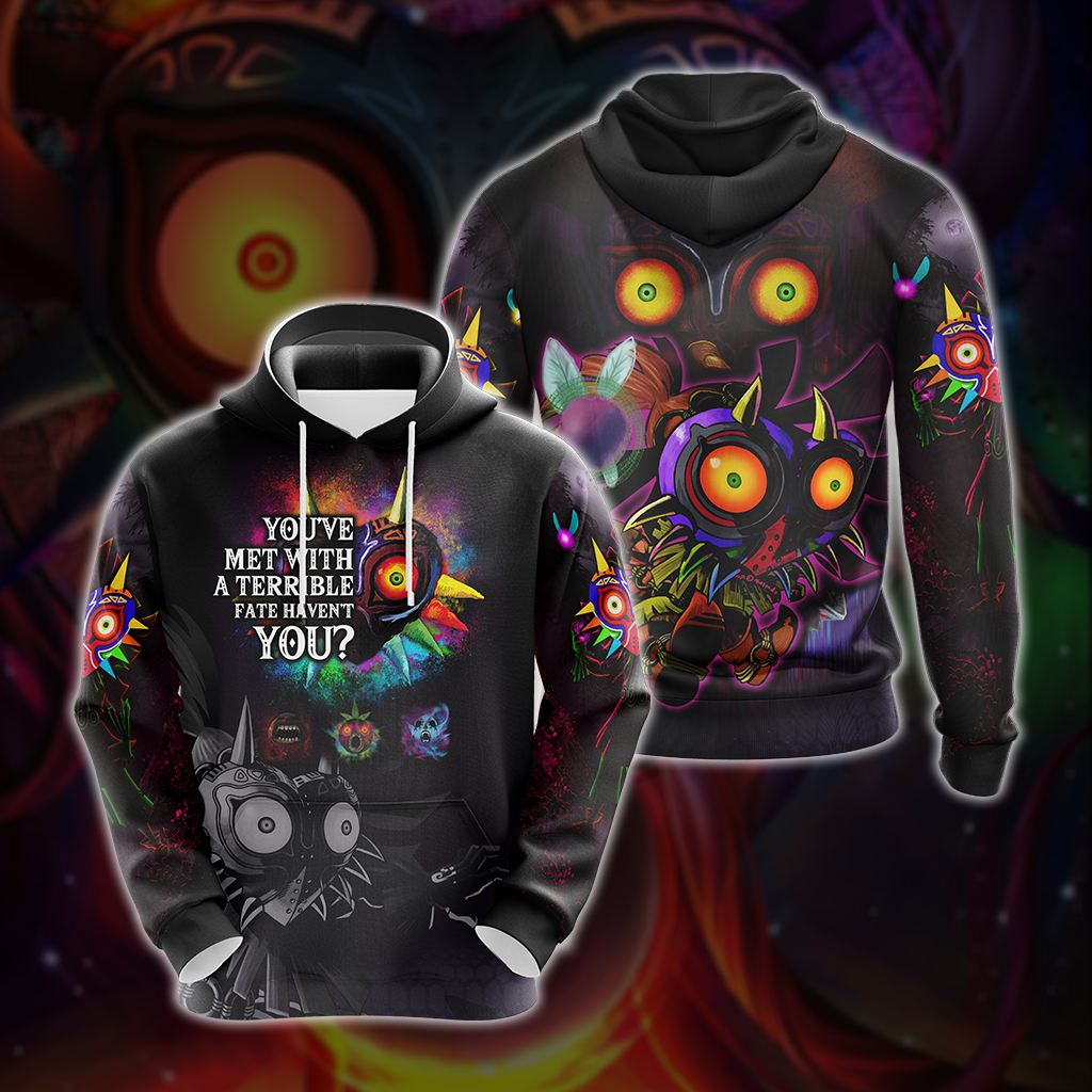 The Legend Of Zelda Majora's Mask You've Met WIth A Terrible Fate Unisex 3D T-shirt Zip Hoodie Pullover Hoodie Hoodie S