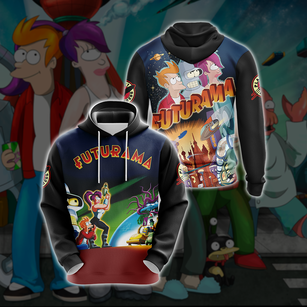 Futurama New Style Unisex 3D T-shirt Hoodie S