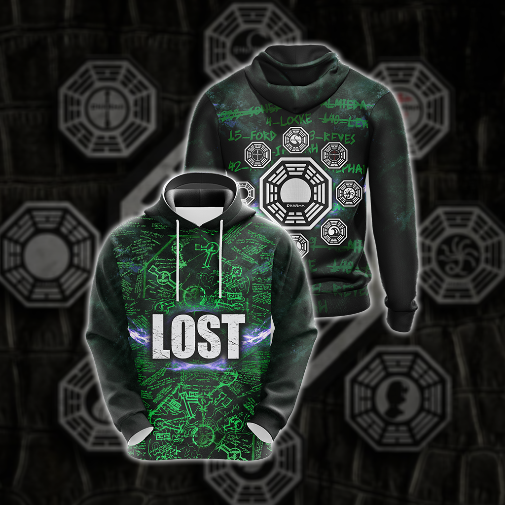 Lost (tv series) - Dharma Initiative Unisex 3D T-shirt Hoodie S