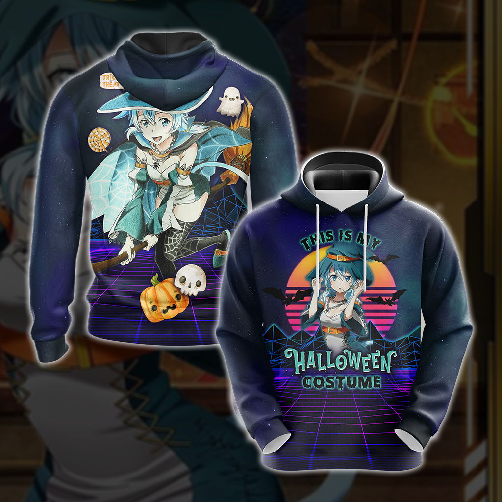 This is my Halloween Costume Sinon Sword Art Online All Over Print T-shirt Zip Hoodie Pullover Hoodie Hoodie S