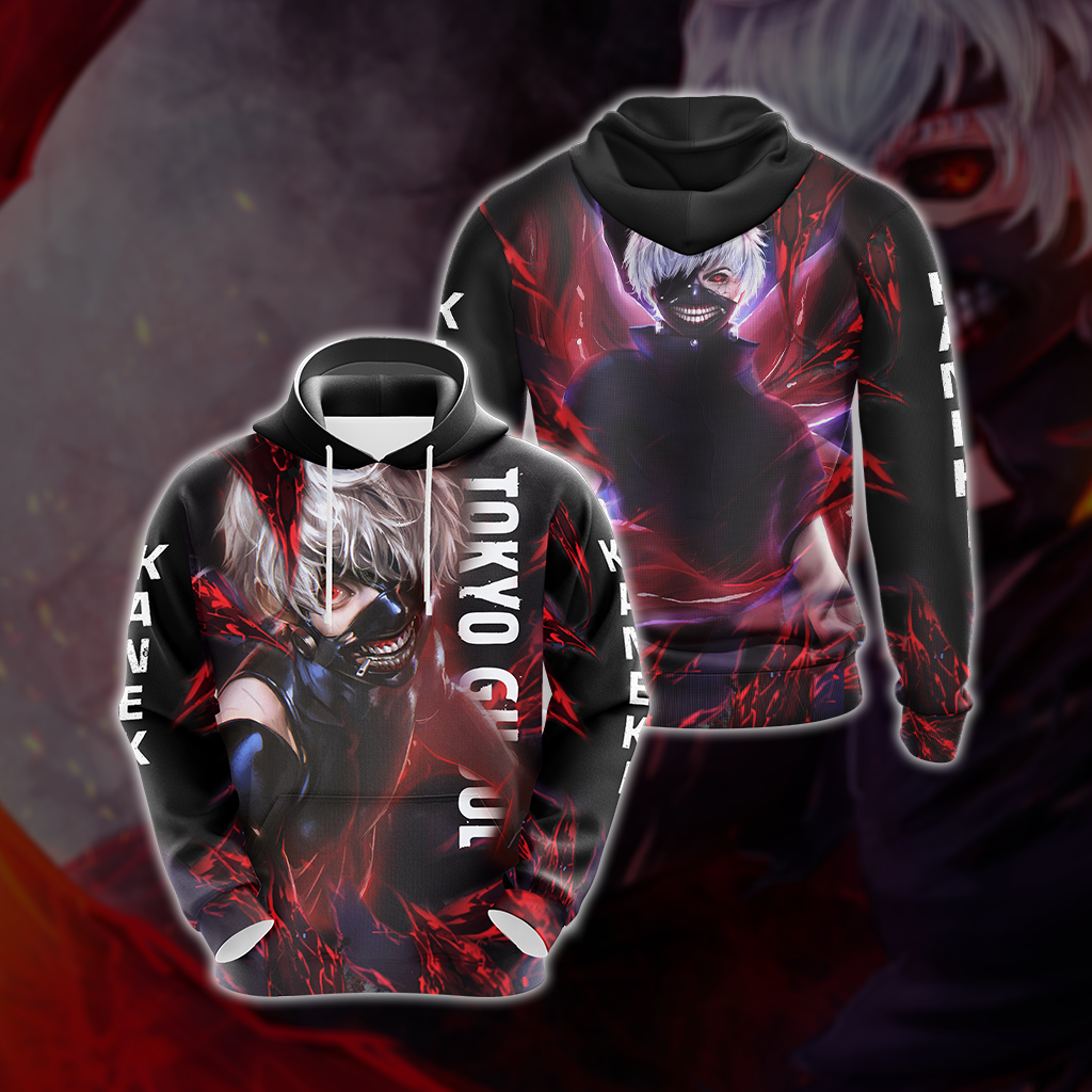 Tokyo Ghoul - Kaneki Ken Unisex 3D T-shirt Hoodie S