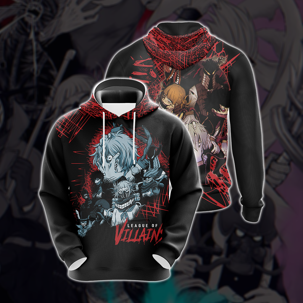 My Hero Academia Villian Group Unisex 3D T-shirt Hoodie S
