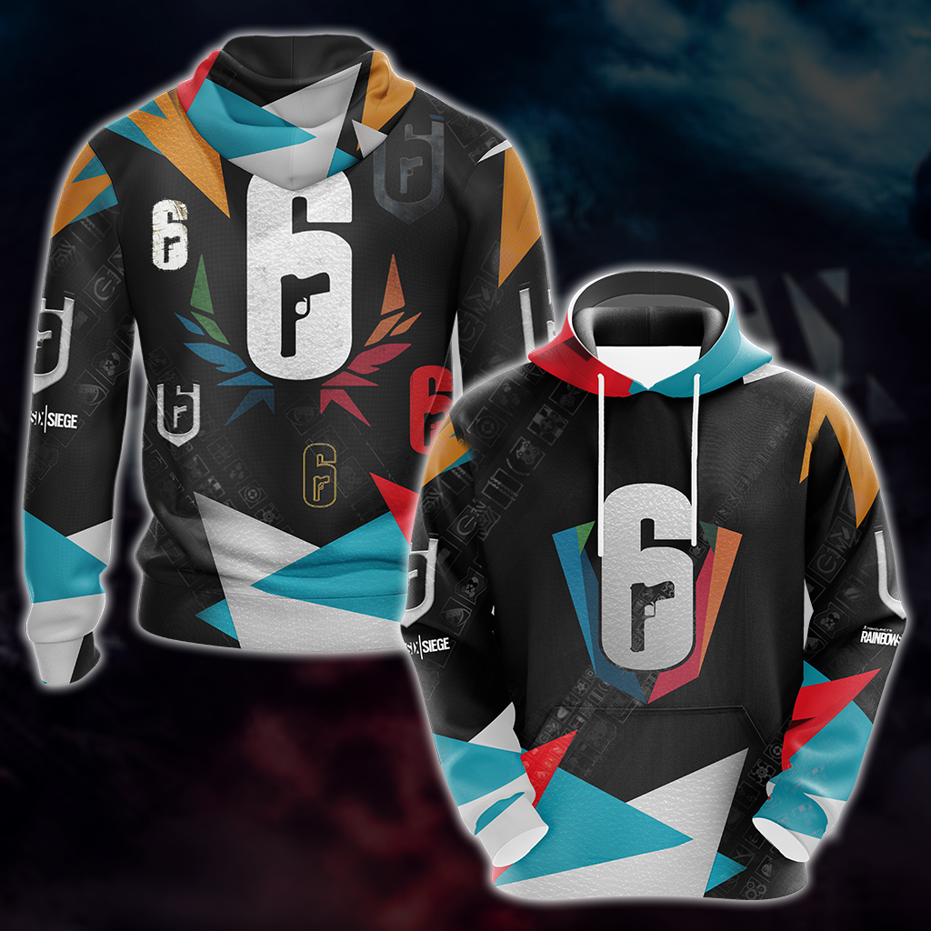 Tom Clancy's Rainbow Six Siege Video Game All Over Print T-shirt Tank Top Zip Hoodie Pullover Hoodie Hoodie S
