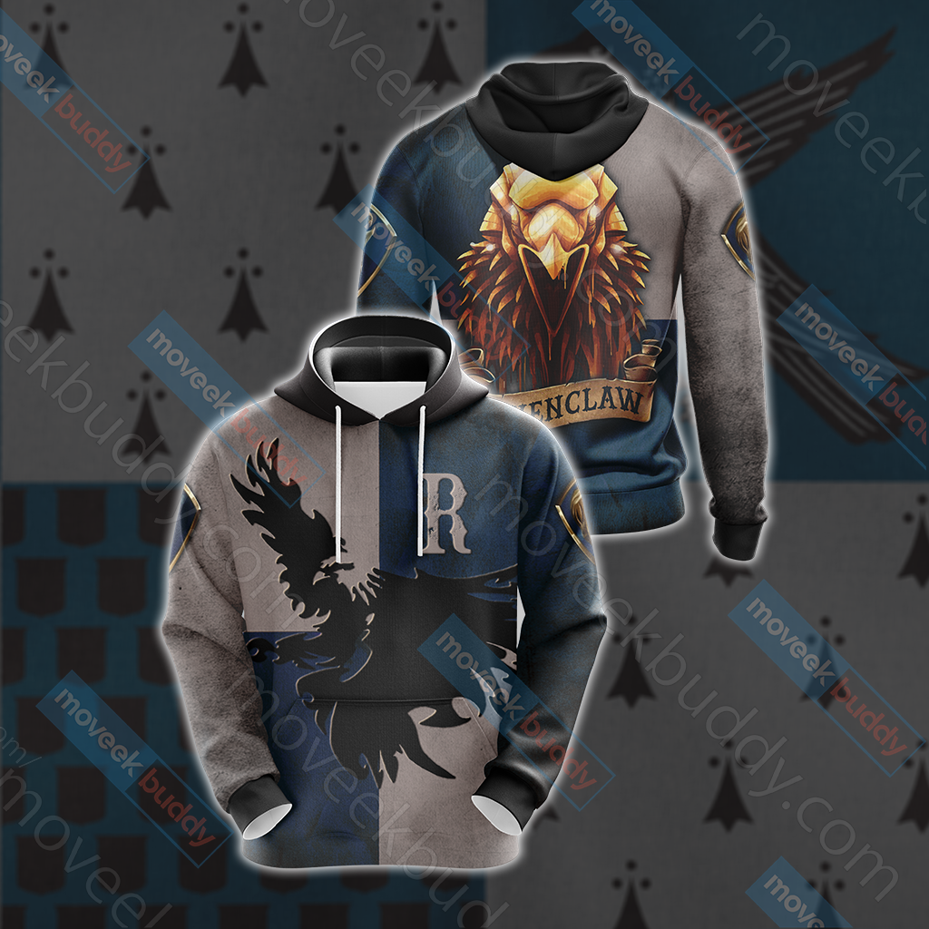 Ravenclaw Eagles Harry Potter New Look Unisex 3D T-shirt Hoodie S
