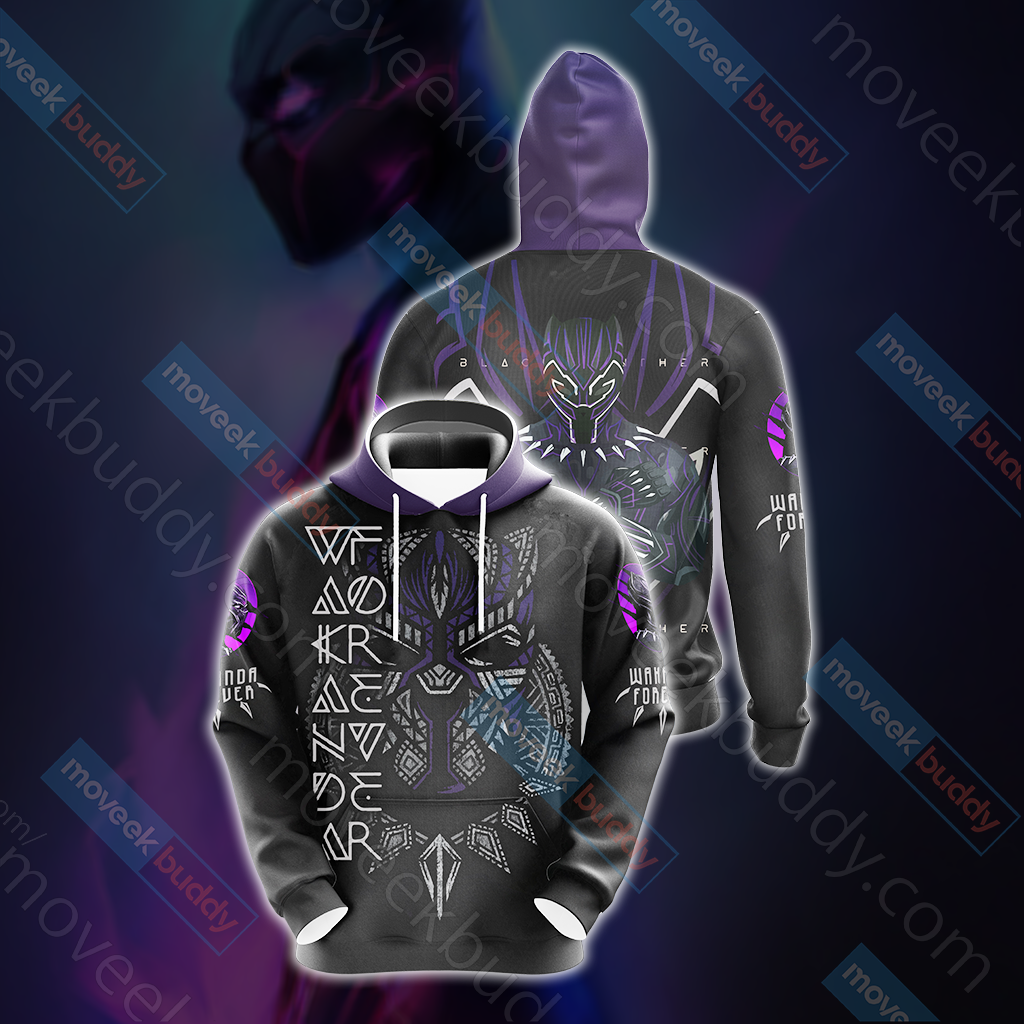Black Panther Wakanda Forever Unisex 3D T-shirt Hoodie S