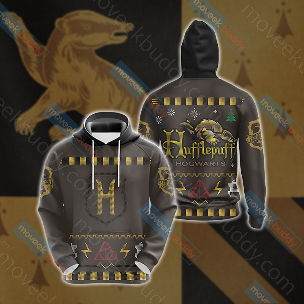 Harry Potter Loyal Like A Hufflepuff Winter Style Unisex 3D T-shirt Hoodie S