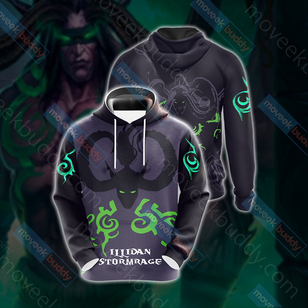 World Of Warcraft - Illidan Stormrage Unisex 3D T-shirt Hoodie S