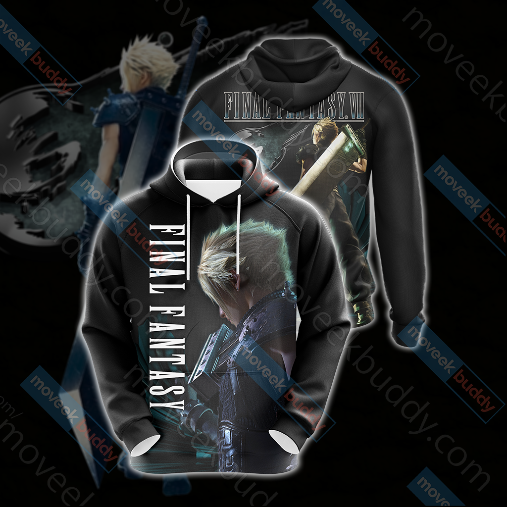 Final Fantasy 7 New Look Unisex 3D T-shirt Hoodie S