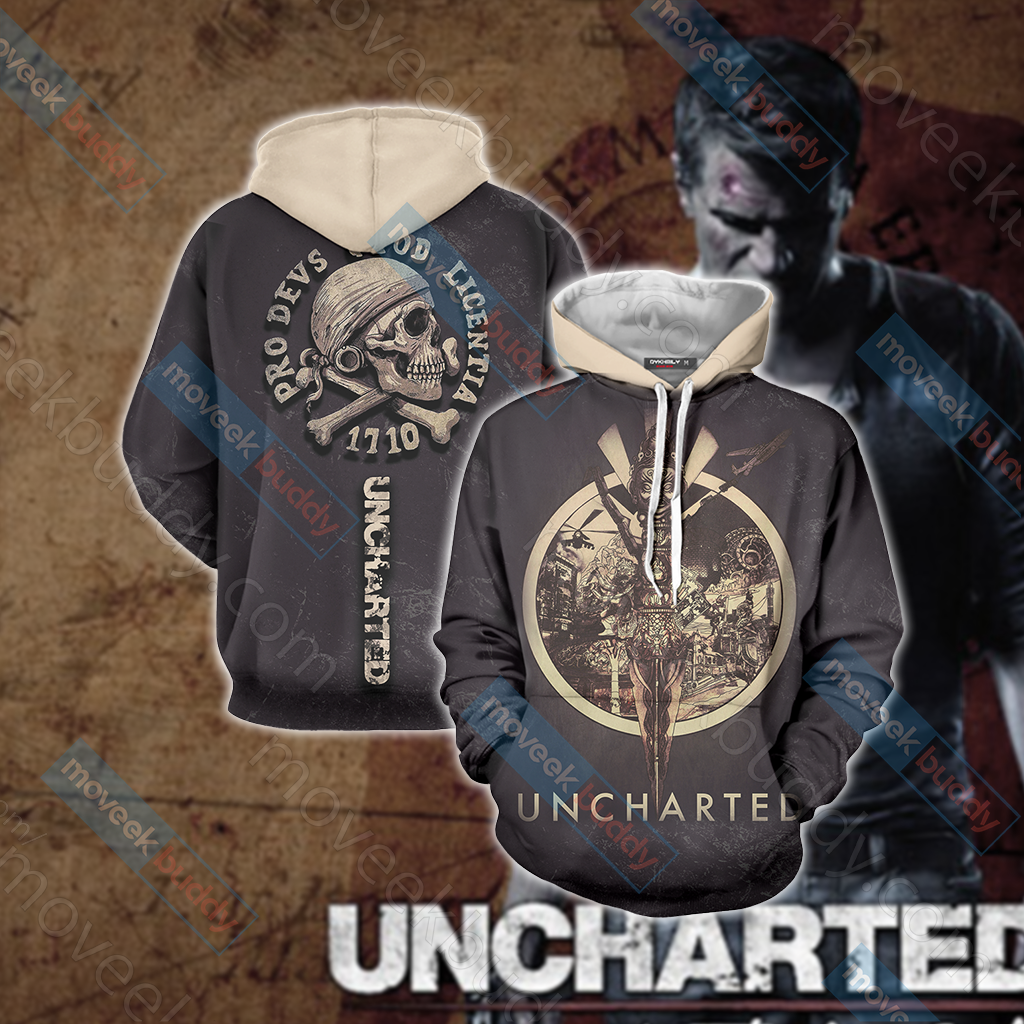 Uncharted Unisex 3D T-shirt Hoodie S