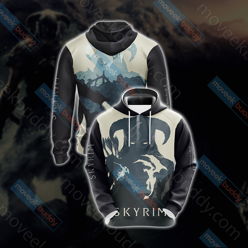 The Elder Scrolls: Skyrim Unisex 3D T-shirt Hoodie S
