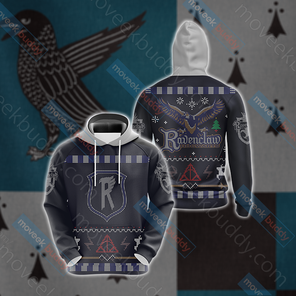 Harry Potter Wise Like A Ravenclaw Winter Style Unisex 3D T-shirt Hoodie S