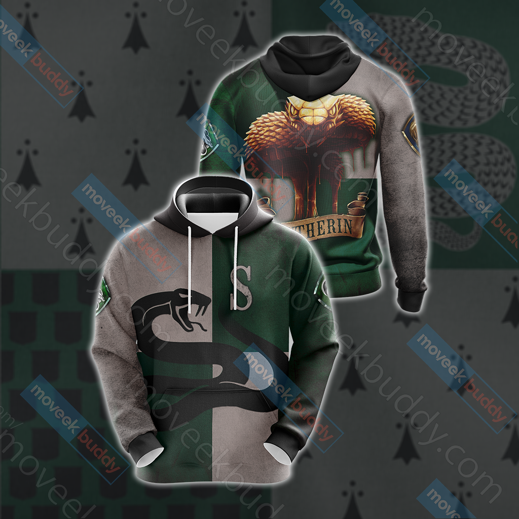 Slytherin Serpent Harry Potter New Look Unisex 3D T-shirt Hoodie S