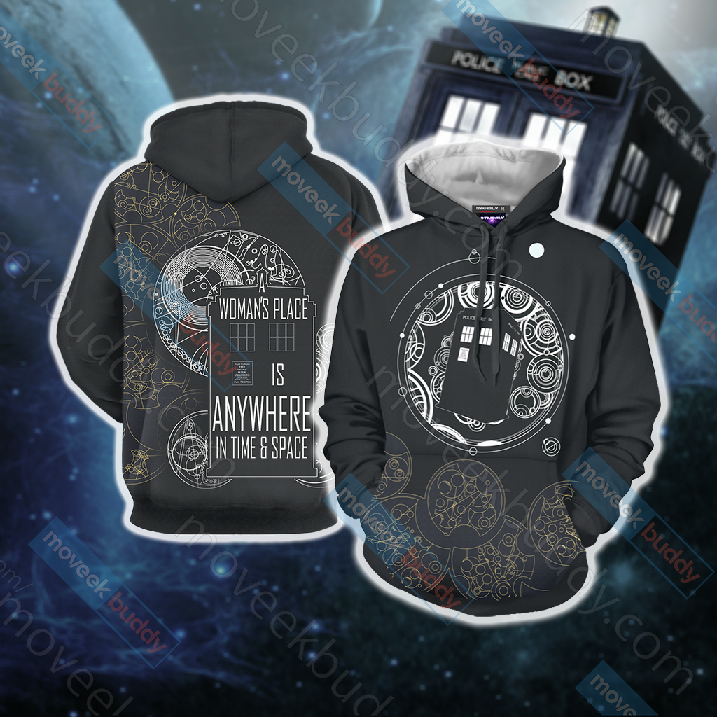 Doctor Who Tardis New Unisex 3D T-shirt Hoodie S