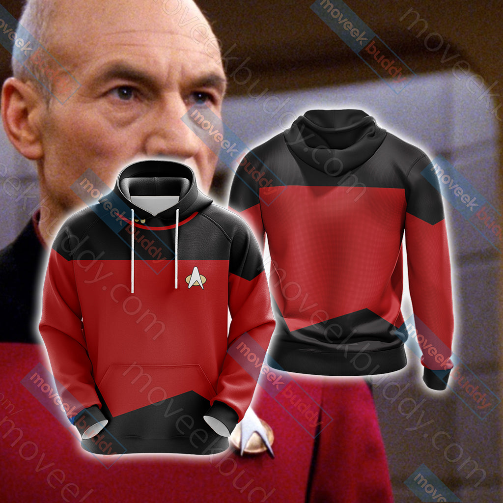 Captain Picard Unisex 3D T-shirt Hoodie S