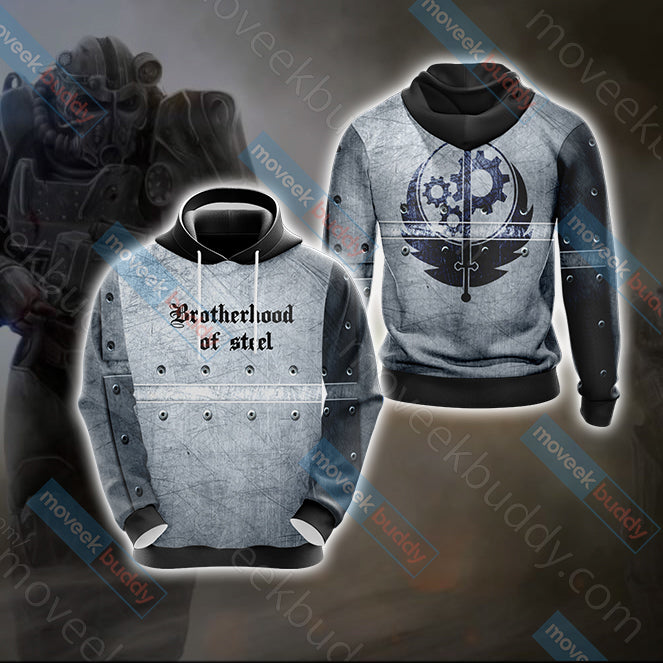 Fallout 4 - Brotherhood of steel Unisex 3D T-shirt Hoodie S