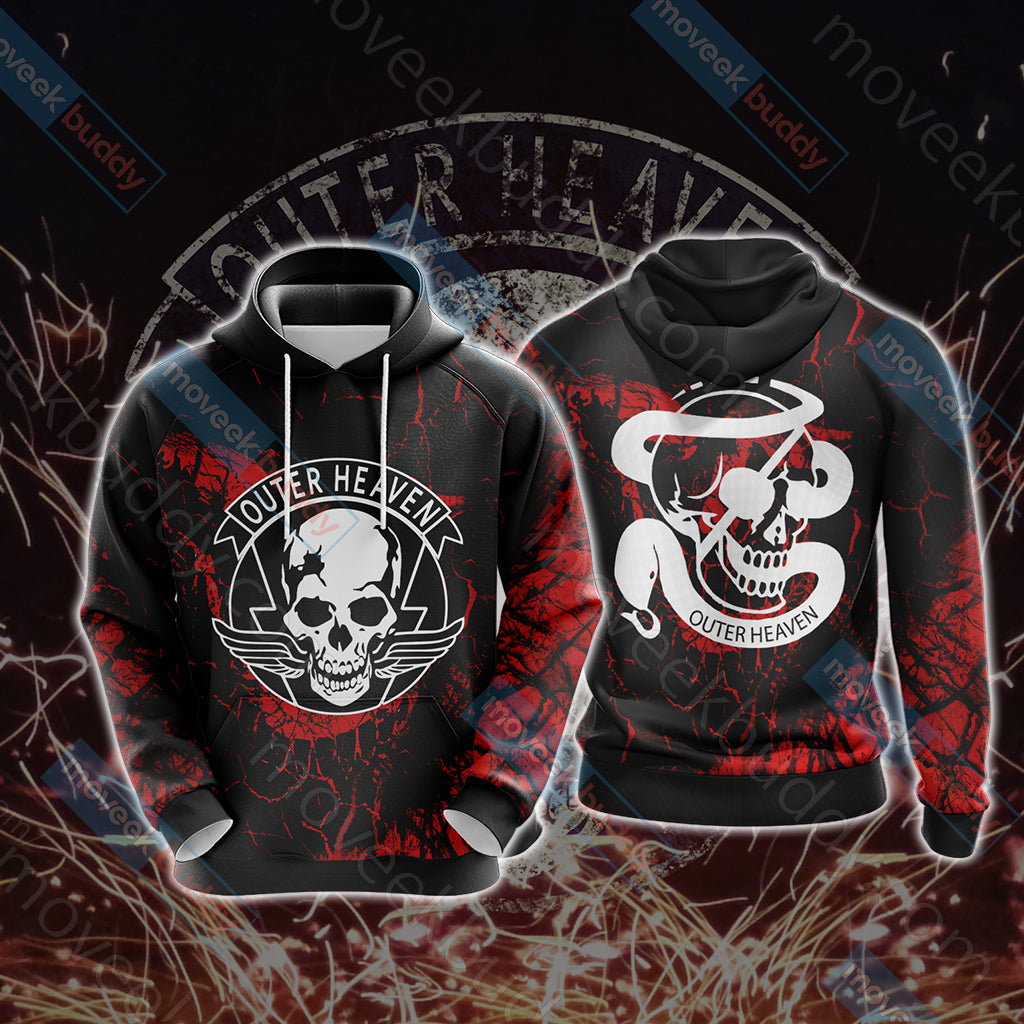 Metal Gear Solid - Outer Heaven Unisex 3D T-shirt Hoodie S