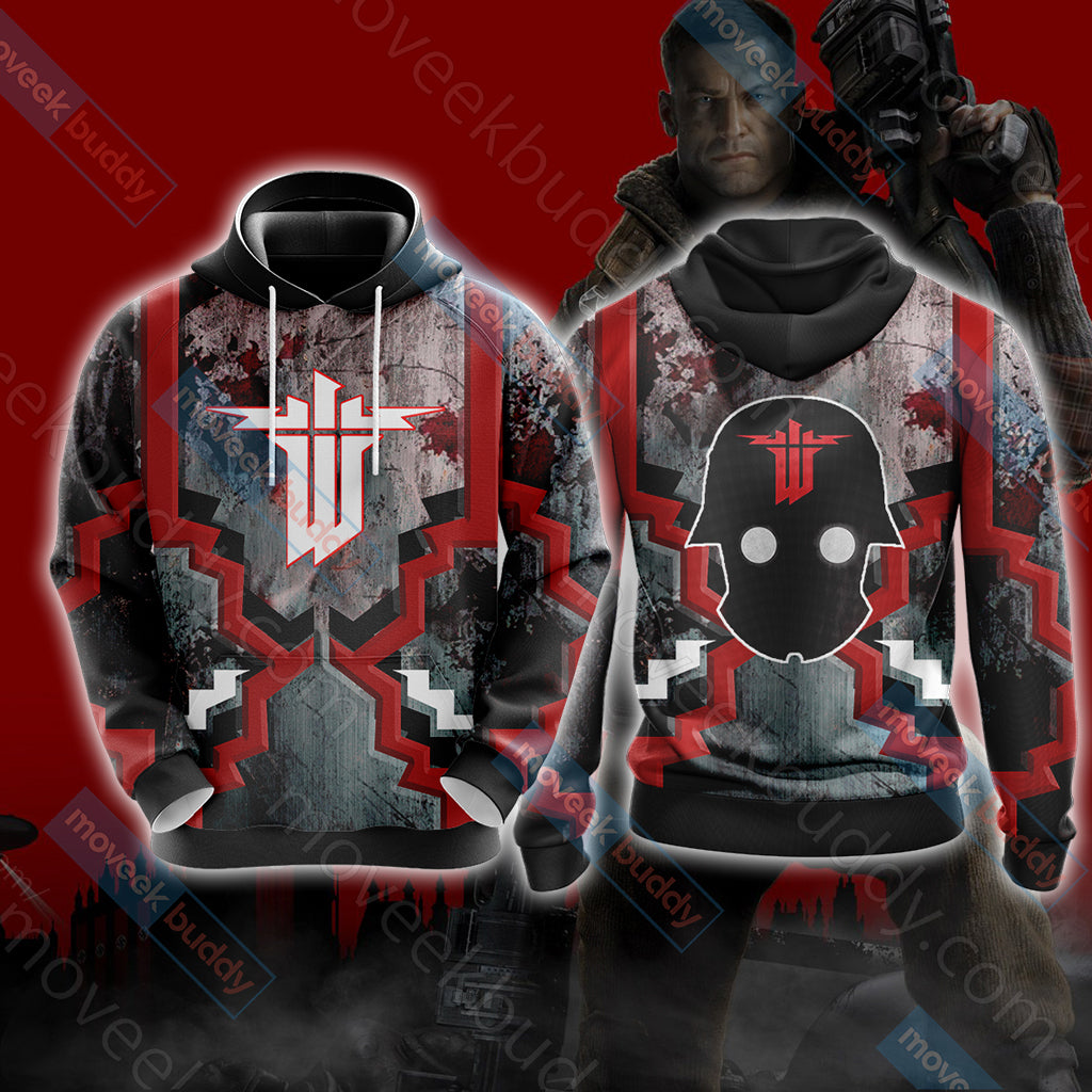 Wolfenstein: The Old Blood Unisex 3D T-shirt Hoodie S