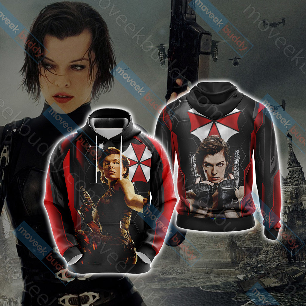 Resident Evil - Alice Unisex 3D T-shirt Hoodie S