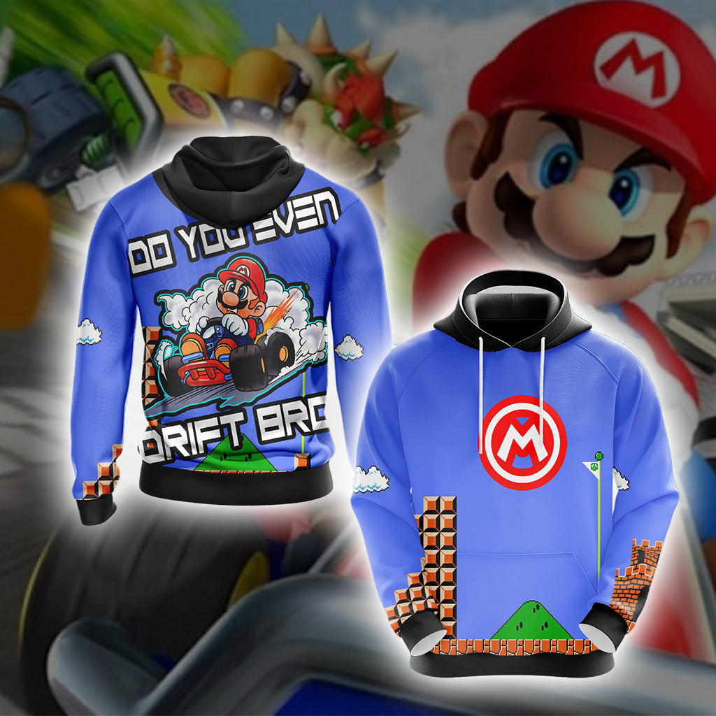 Mario Drift Unisex 3D T-shirt Hoodie S