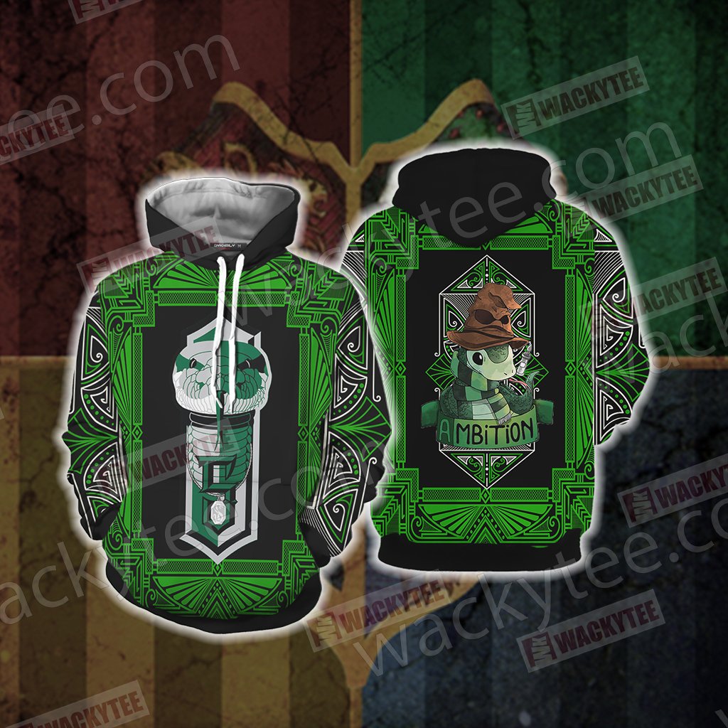 Harry Potter - Ambition Slytherin House Unisex 3D T-shirt Hoodie S