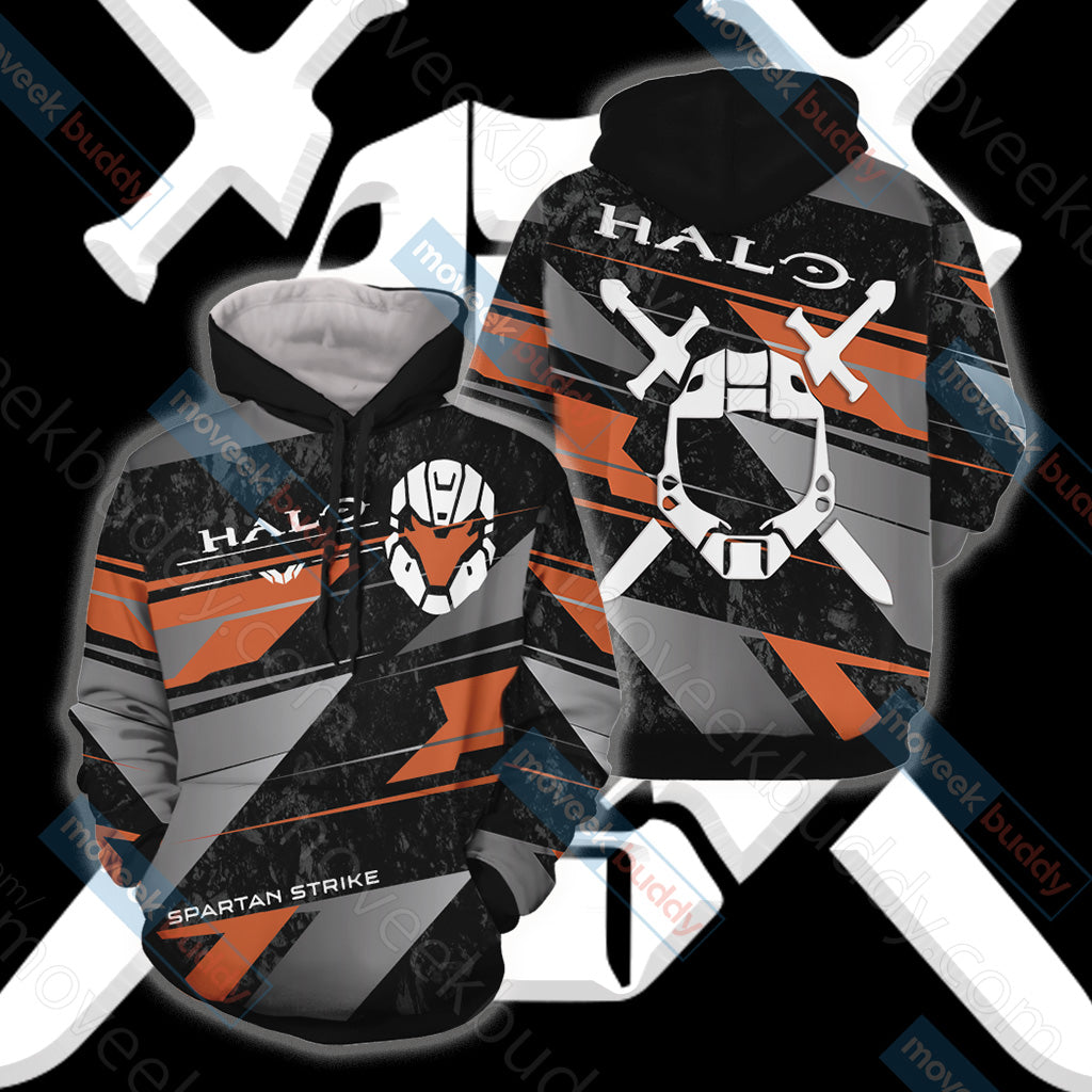 Halo - Spartans Helmet Unisex 3D T-shirt Hoodie S
