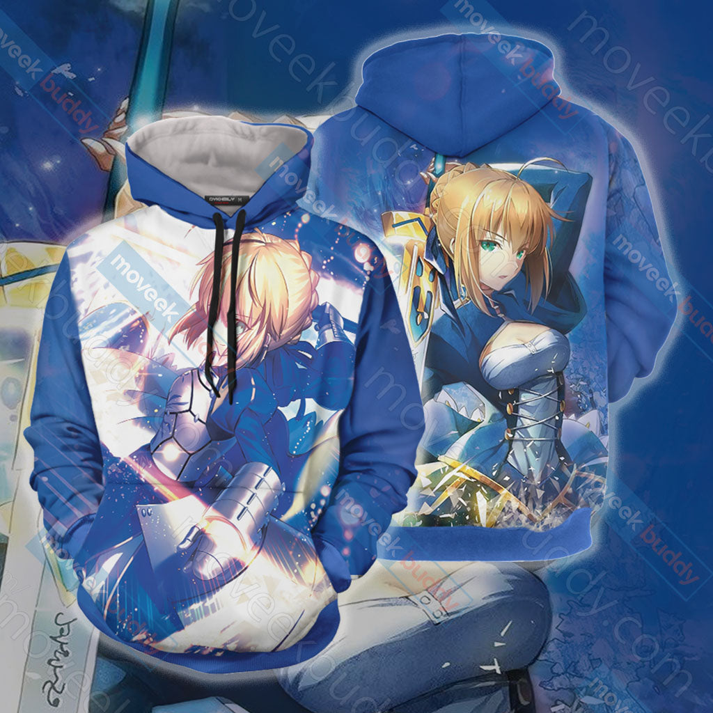 Fate/ Stay Night - Saber Unisex 3D T-shirt Hoodie S