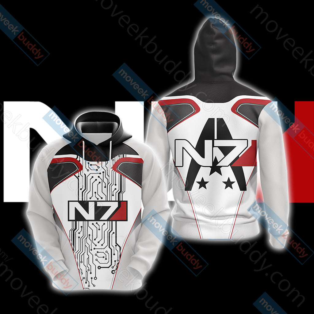 Mass Effect - N7 New Style Unisex 3D T-shirt Hoodie S