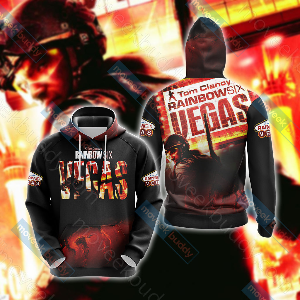 Tom Clancy's Rainbow Six: Vegas Unisex 3D T-shirt Hoodie S