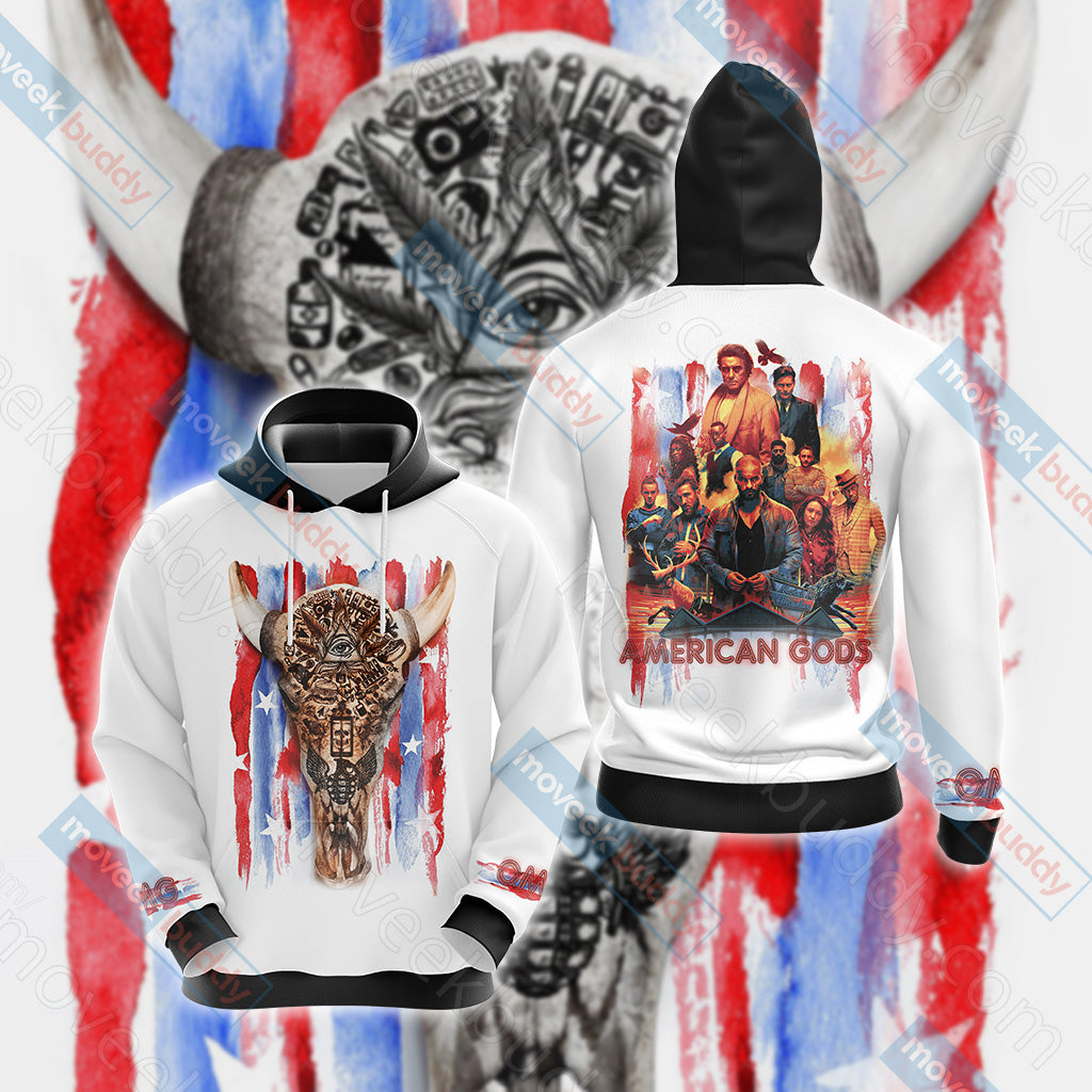 American Gods Unisex 3D T-shirt Hoodie S
