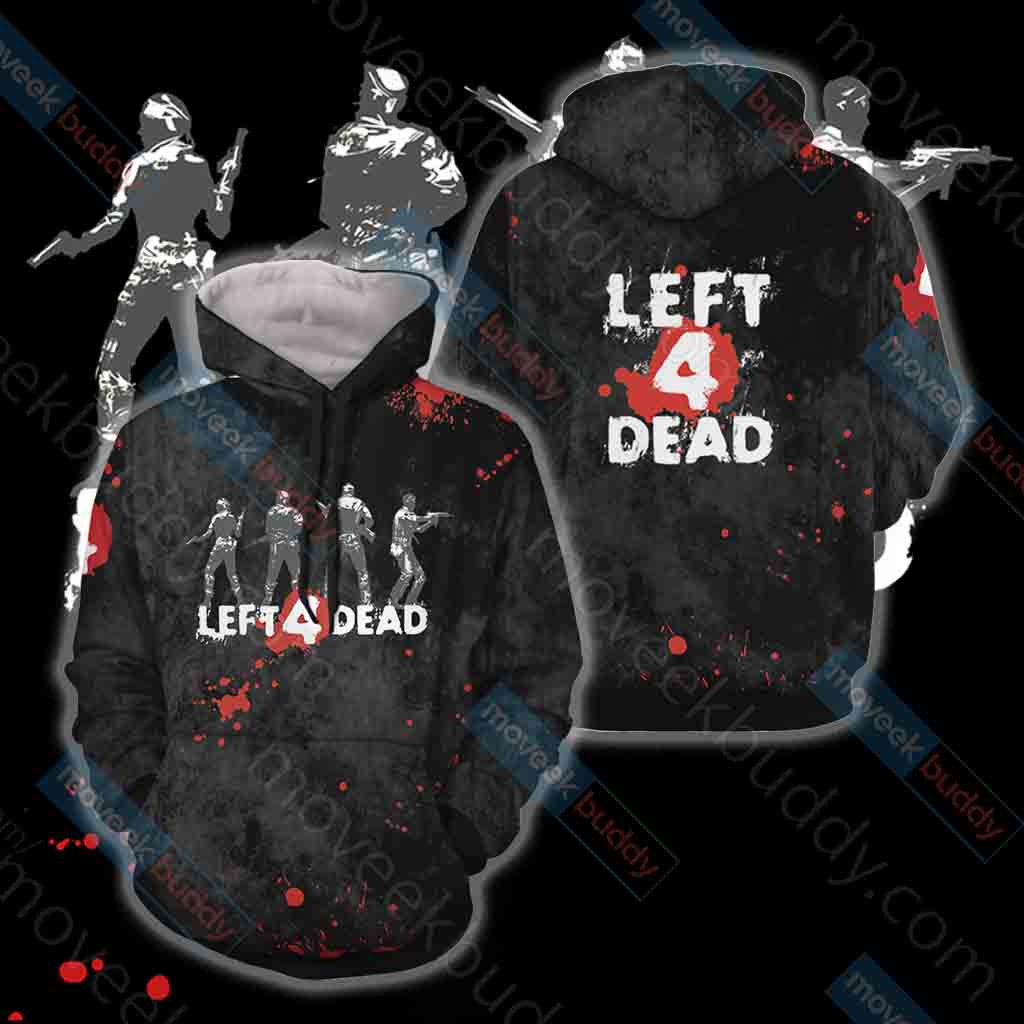 Left 4 Dead New Look Unisex 3D T-shirt Hoodie S