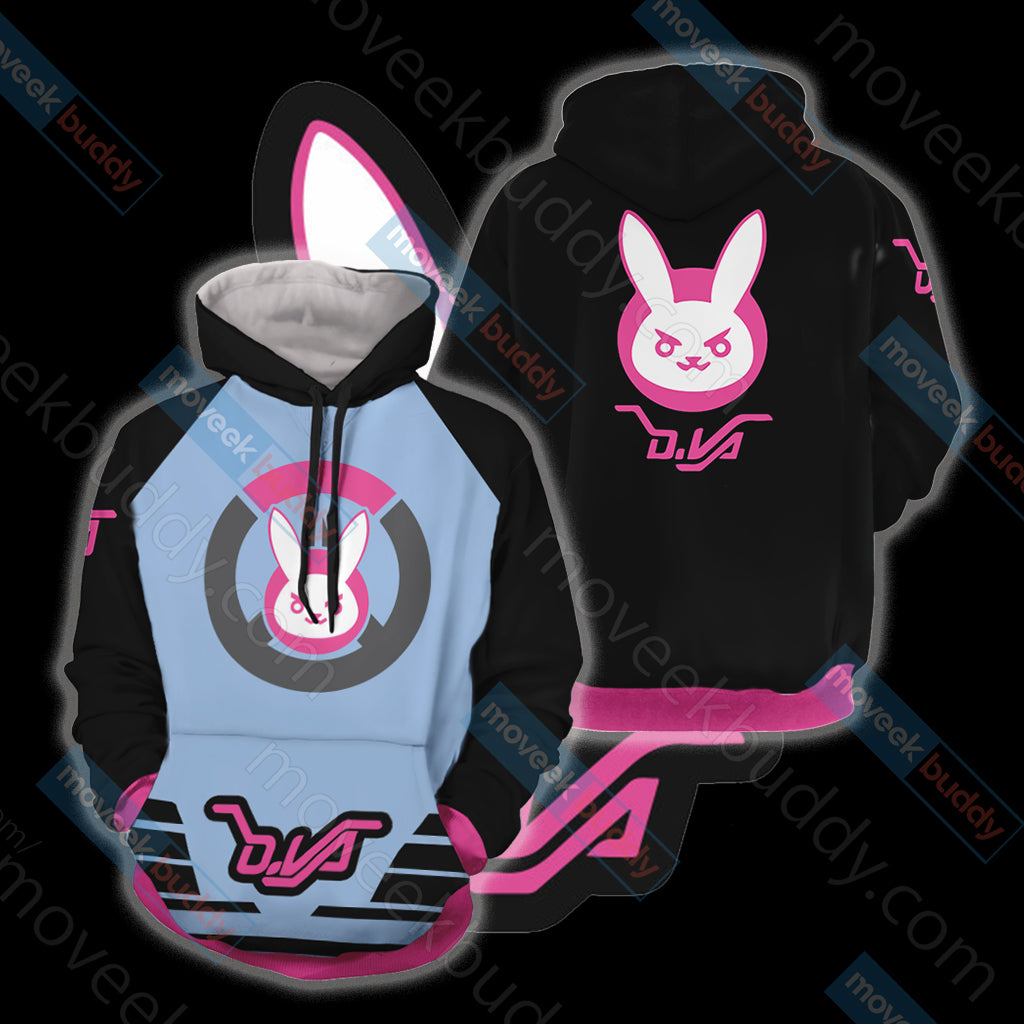 Overwatch - D.Va Symbol Unisex 3D T-shirt Hoodie S
