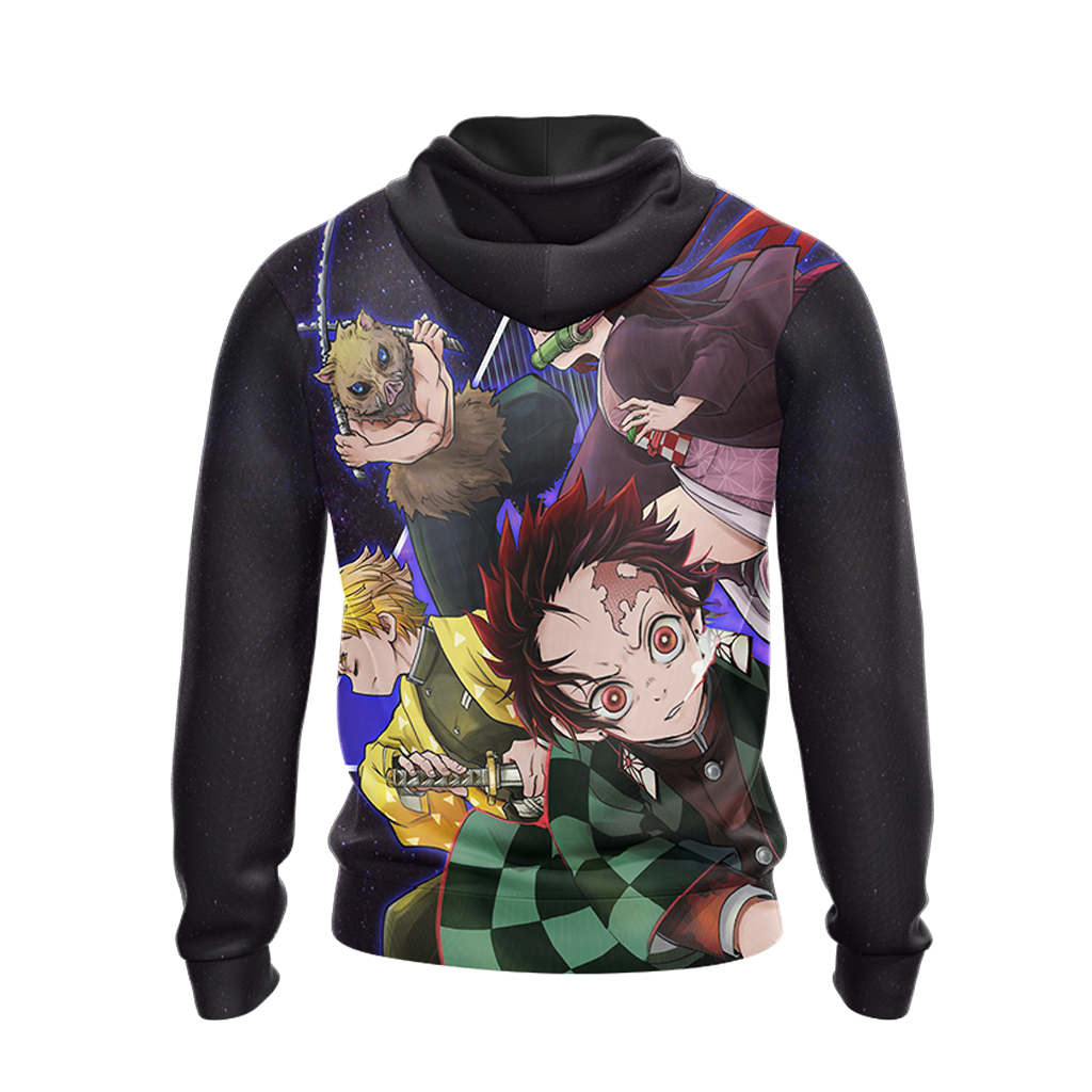 If You Can Read This I Was Forced To Put My Controller Down And Re-Enter Society Demon Slayer Unisex 3D T-shirt Zip Hoodie Pullover Hoodie