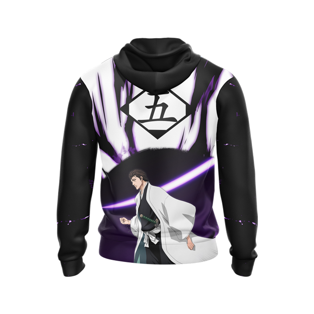 Bleach Aizen Sōsuke Unisex 3D T-shirt Zip Hoodie Pullover Hoodie