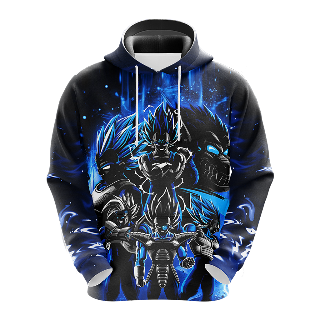 Dragon Ball Vegeta Unisex 3D T-shirt Zip Hoodie