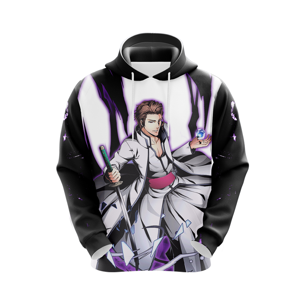 Bleach Aizen Sōsuke Unisex 3D T-shirt Zip Hoodie Pullover Hoodie